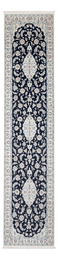 Corredor Tapete Persa - Nain - Premium - 339 x 86 cm - azul escuro – product image
