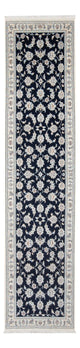 Corredor Tapete Persa - Nain - Premium - 304 x 81 cm - azul escuro