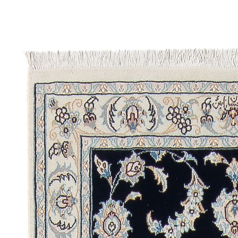 Corredor Tapete Persa - Nain - Premium - 304 x 81 cm - azul escuro
