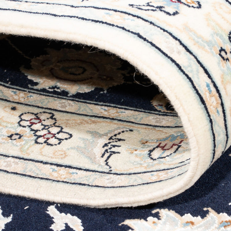 Corredor Tapete Persa - Nain - Premium - 304 x 81 cm - azul escuro