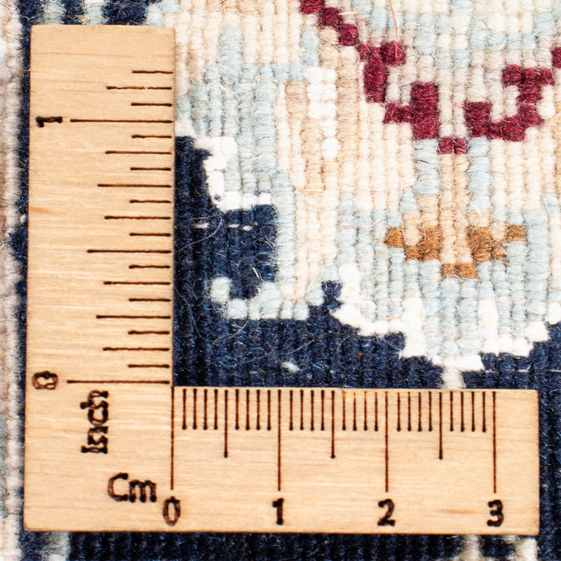 Corredor Tapete Persa - Nain - Premium - 304 x 81 cm - azul escuro
