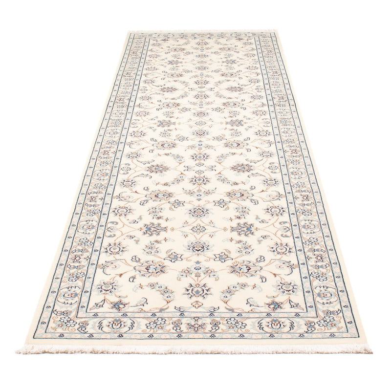 Corredor Tapete Persa - Nain - Premium - 301 x 83 cm - creme