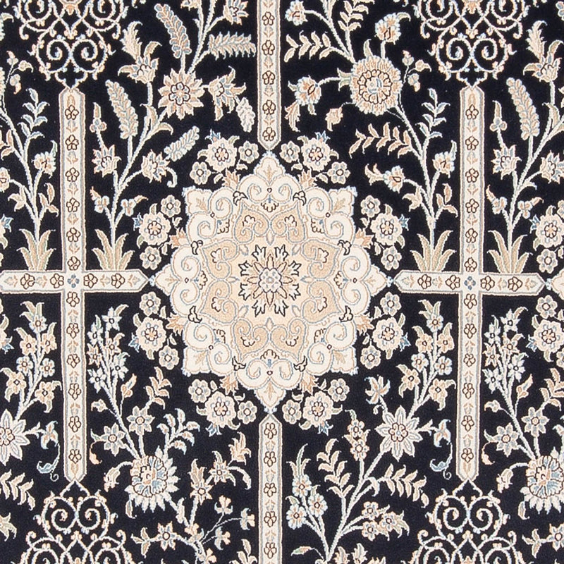 Tapete Persa - Nain - Premium - 304 x 197 cm - azul escuro