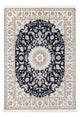 Tapete Persa - Nain - Premium - 206 x 150 cm - azul escuro