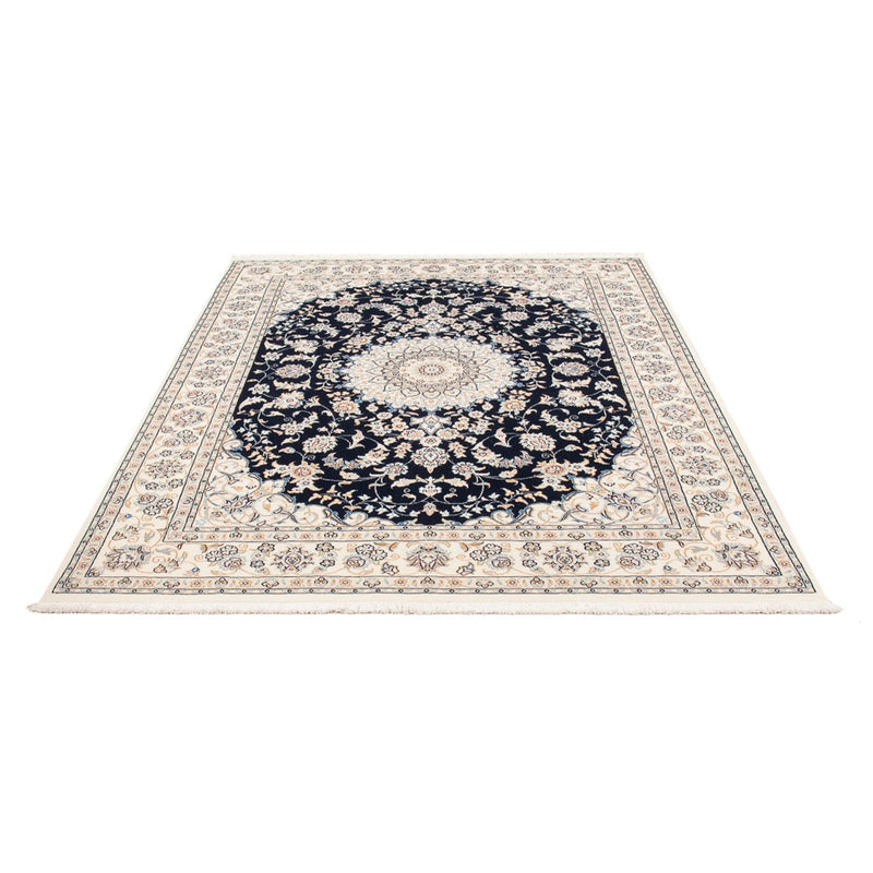Tapete Persa - Nain - Premium - 206 x 150 cm - azul escuro