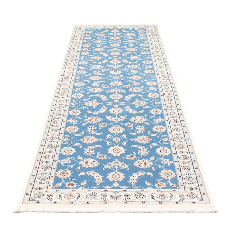Corredor Tapete Persa - Nain - Premium - 300 x 84 cm - azul
