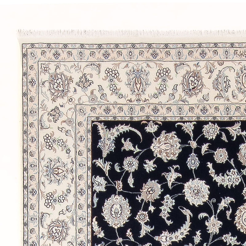 Tapete Persa - Nain - Premium - 297 x 198 cm - azul escuro