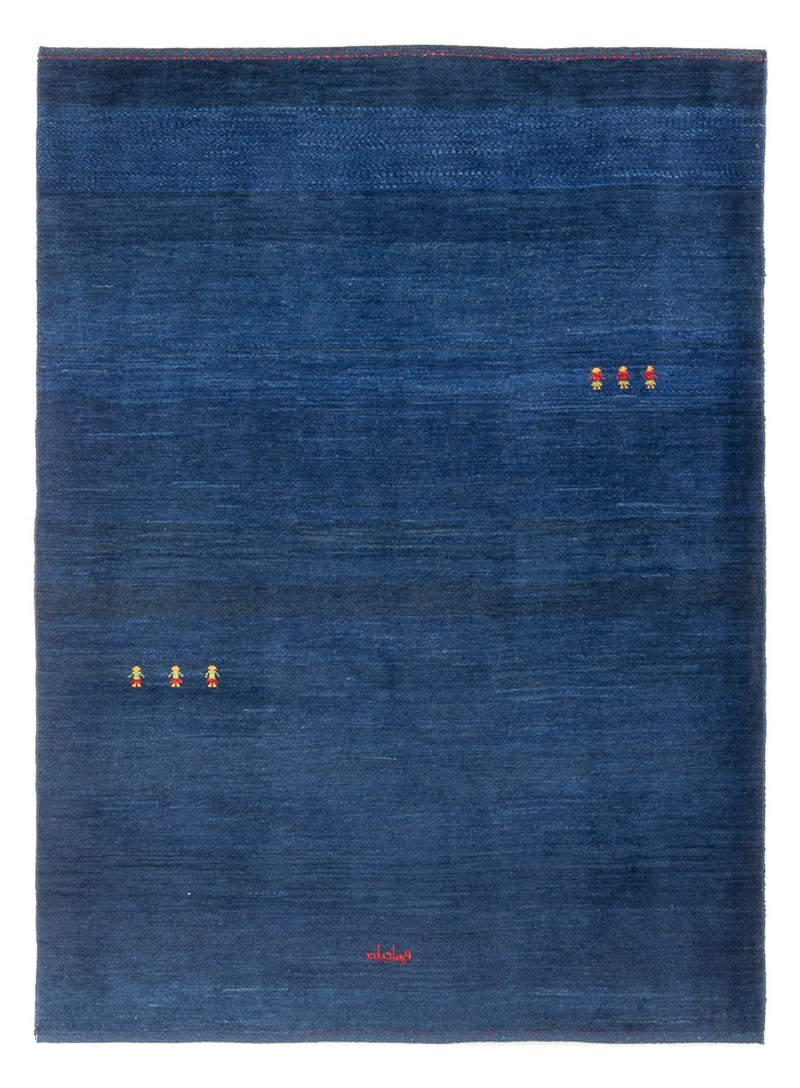 Tapete Gabbeh - Persa - 195 x 155 cm - azul escuro
