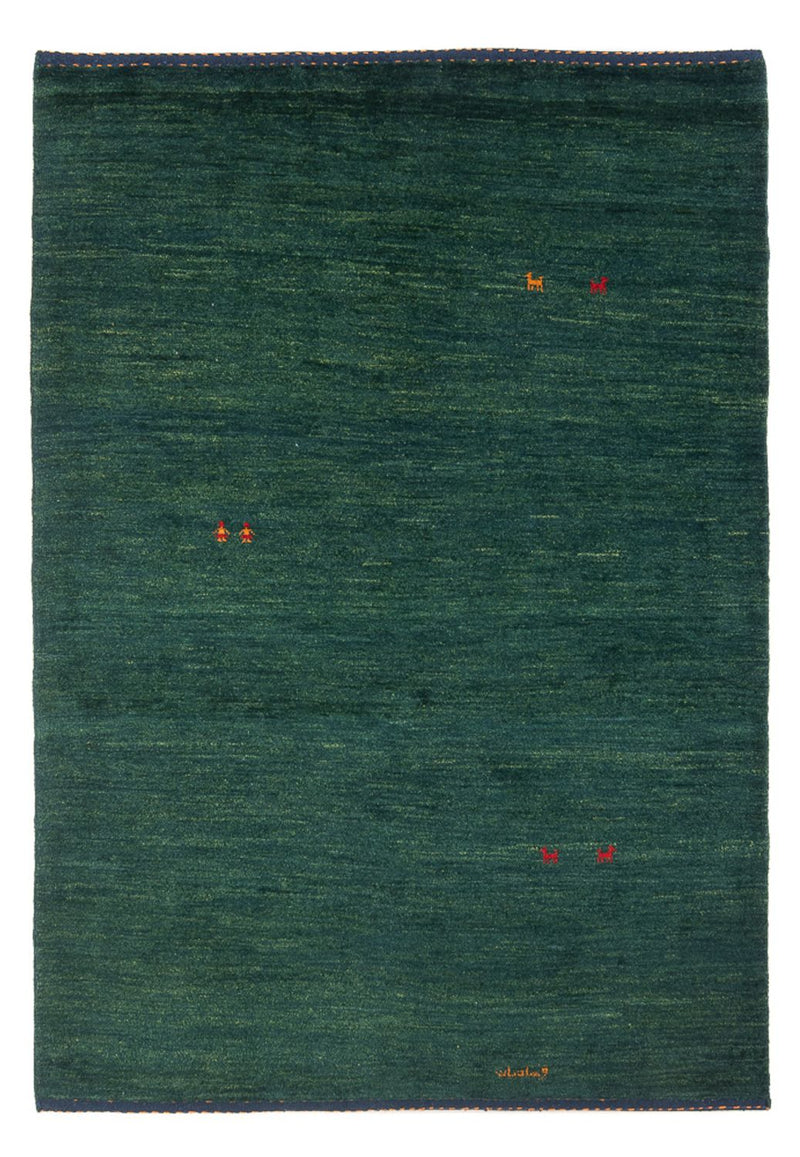 Tapete Gabbeh - Persa - 205 x 140 cm - verde escuro