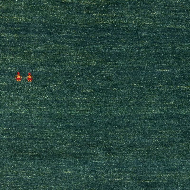 Tapete Gabbeh - Persa - 205 x 140 cm - verde escuro