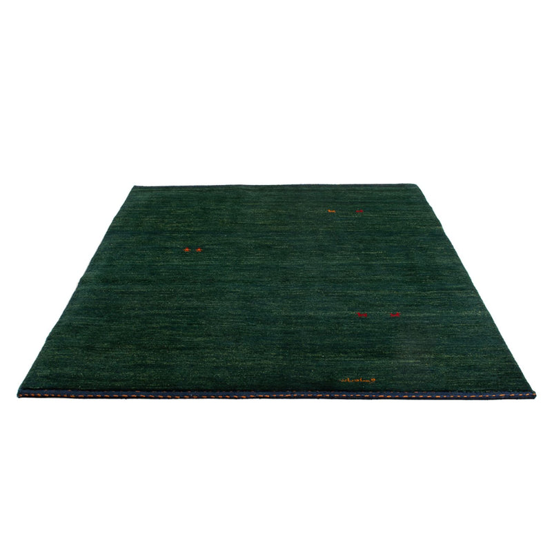 Tapete Gabbeh - Persa - 205 x 140 cm - verde escuro