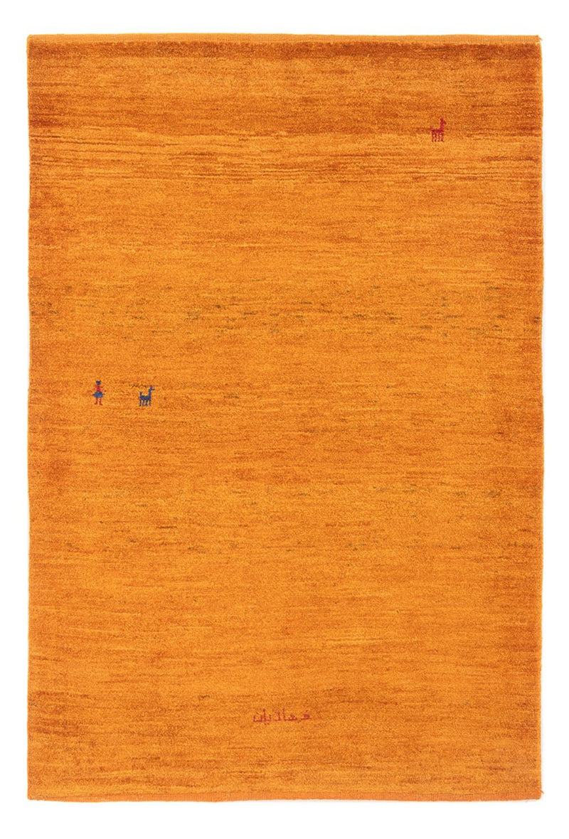 Tapete Gabbeh - Persa - 148 x 103 cm - laranja