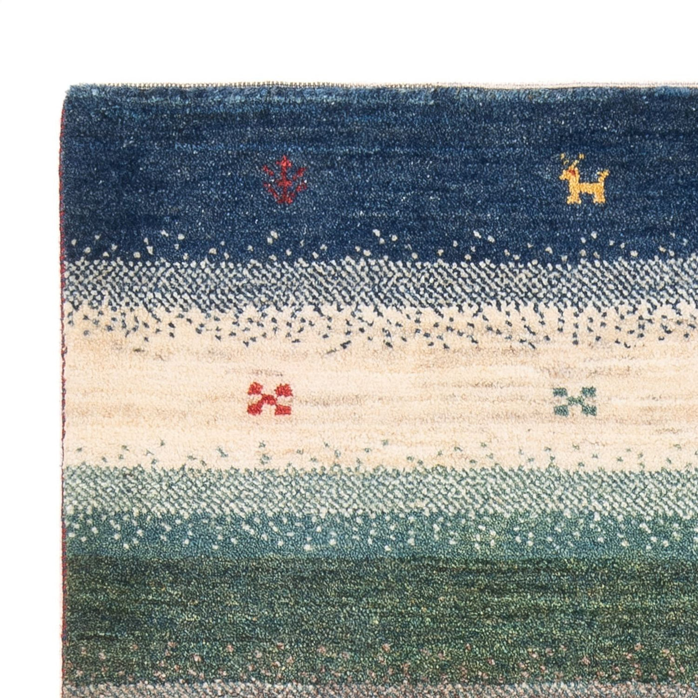 Tapete Gabbeh - Persa - 153 x 107 cm - multicolorido