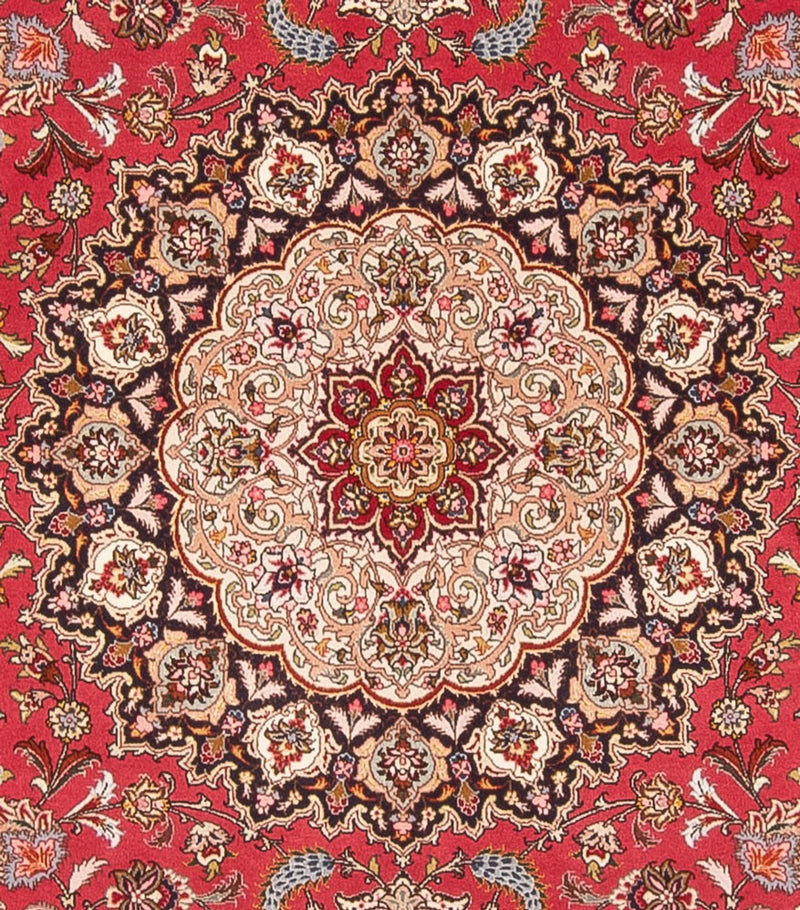 Tapete Persa - Tabriz - Royal praça  - 252 x 252 cm - vermelho