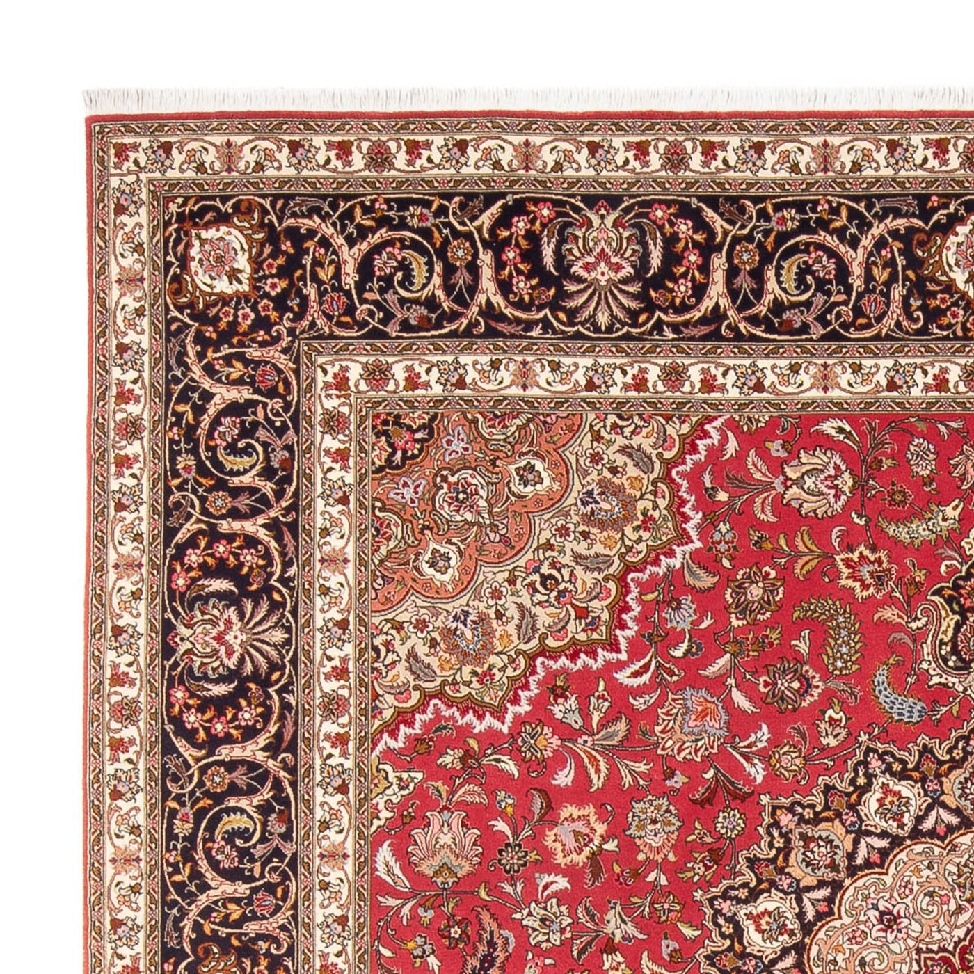 Tapete Persa - Tabriz - Royal praça  - 252 x 252 cm - vermelho