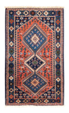 Yalameh Tapete 85x135cm - Tapete persa - Rectangular / Vermelho / 85 x 135 cm Rectangular