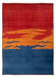 Tapete Gabbeh - Persa - 302 x 230 cm - multicolorido