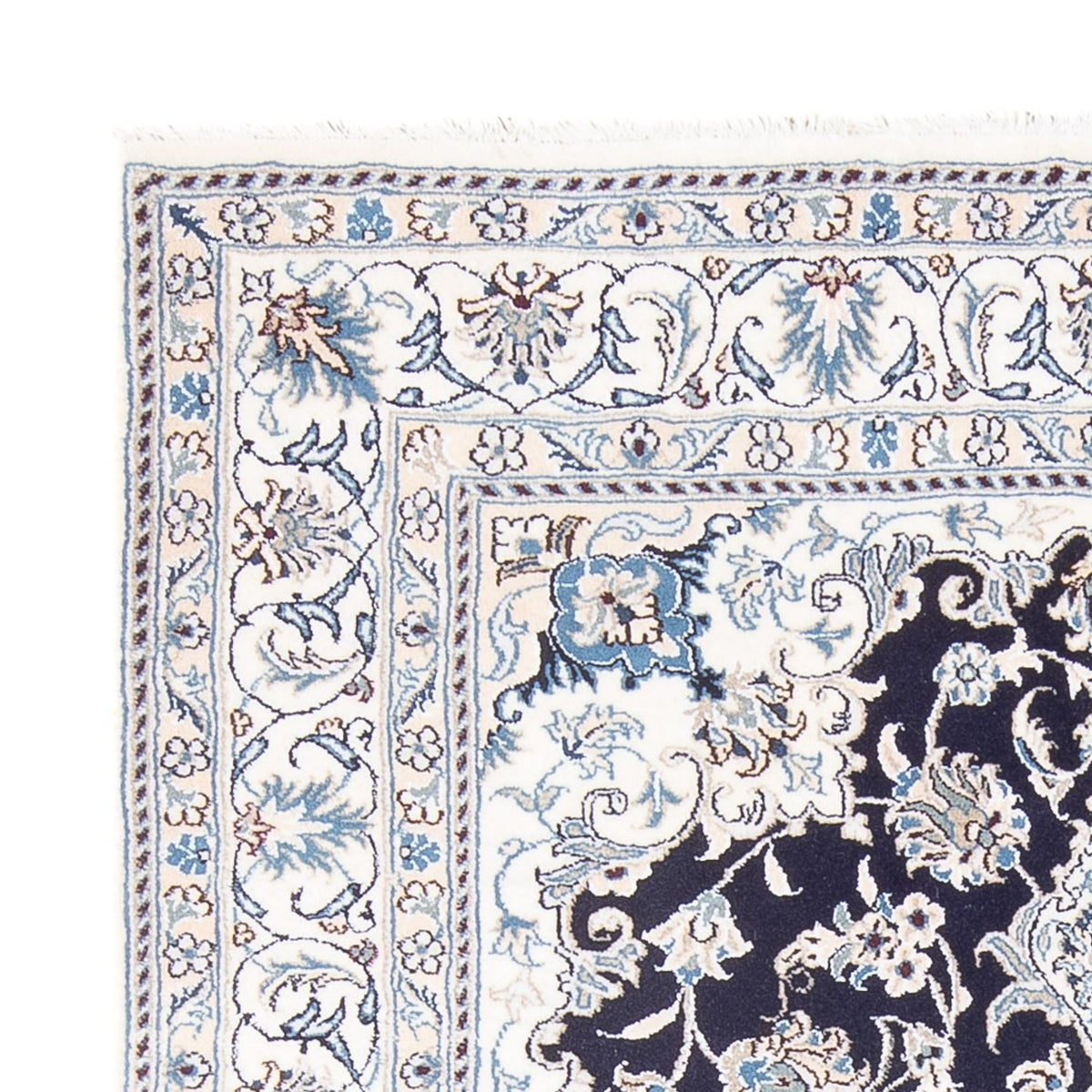 Nain - 9La Tapete 149x190cm - Tapete persa - azul escuro