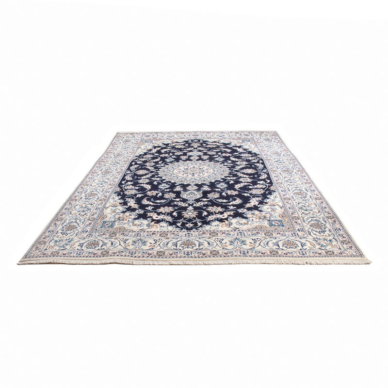 Tapete Persa - Nain - 295 x 203 cm - azul escuro