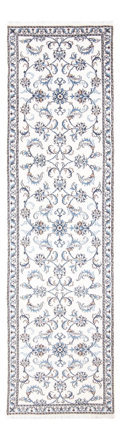 Corredor Tapete Persa - Nain - 292 x 76 cm - prata