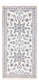 Corredor Tapete Persa - Nain - 192 x 88 cm - prata