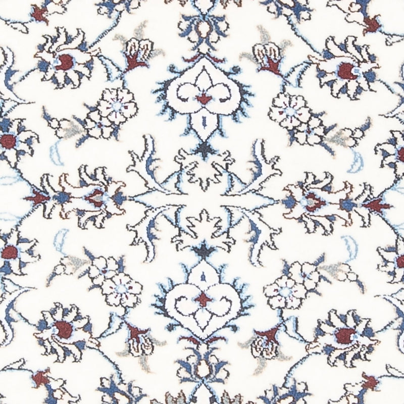 Corredor Tapete Persa - Nain - 192 x 88 cm - prata