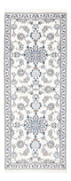 Corredor Tapete Persa - Nain - 197 x 76 cm - prata