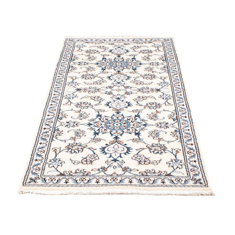 Corredor Tapete Persa - Nain - 197 x 76 cm - prata