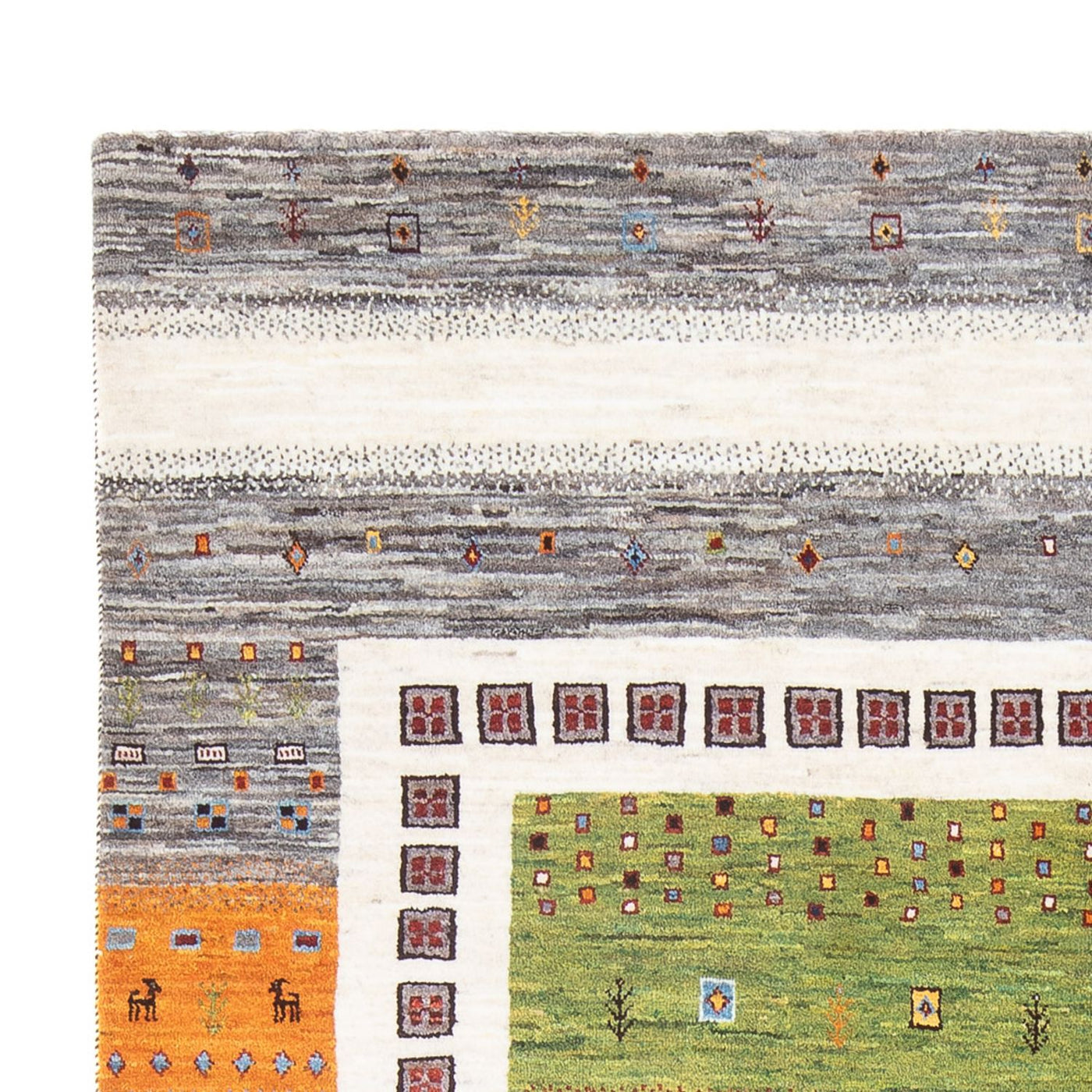 Tapete Gabbeh - Loribaft Persa - 249 x 173 cm - multicolorido