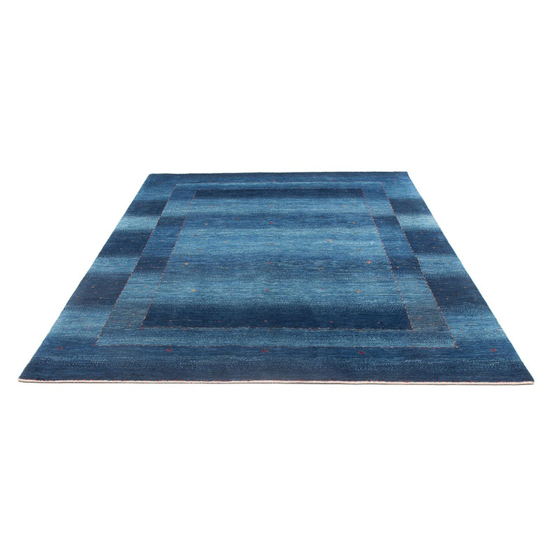Tapete Gabbeh - Loribaft Persa - 252 x 173 cm - azul escuro