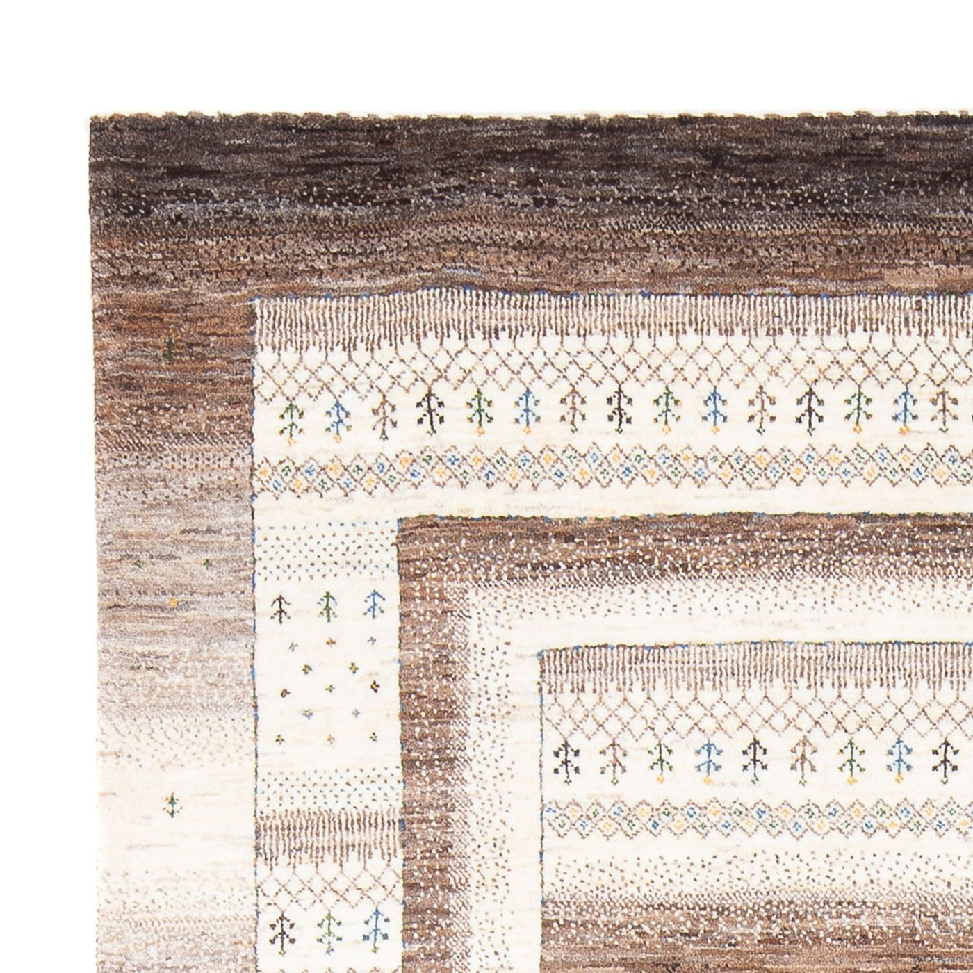 Tapete Gabbeh - Loribaft Persa - 244 x 177 cm - multicolorido