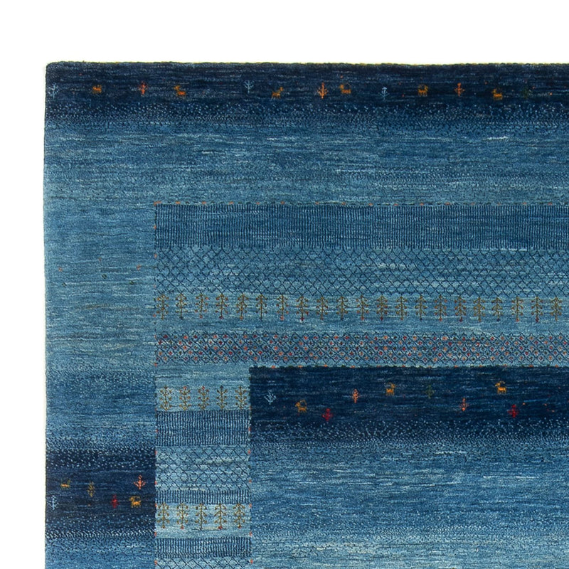 Tapete Gabbeh - Loribaft Persa - 300 x 214 cm - azul-mar