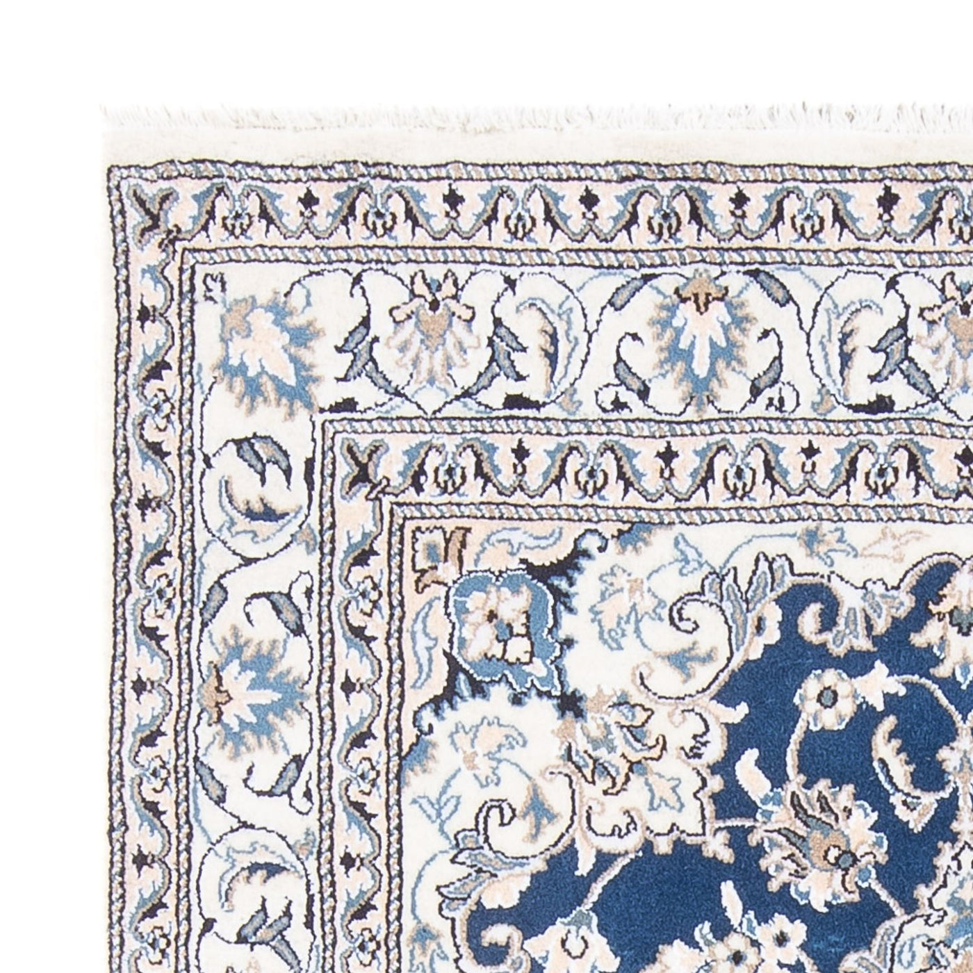 Tapete Persa - Nain - Royal - 196 x 147 cm - camelo escuro
