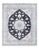 Tapete Persa - Nain - Royal - 195 x 148 cm - azul escuro