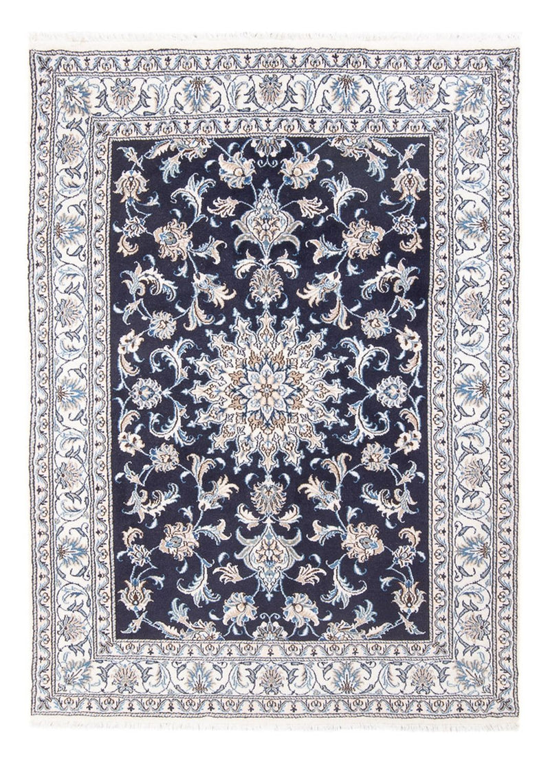 Tapete Persa - Nain - Royal - 200 x 146 cm - azul escuro