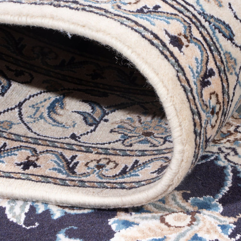 Tapete Persa - Nain - Royal - 200 x 146 cm - azul escuro