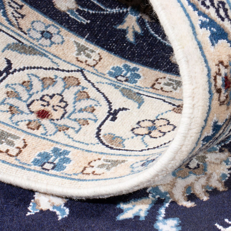 Tapete Persa - Nain - 200 x 120 cm - azul escuro