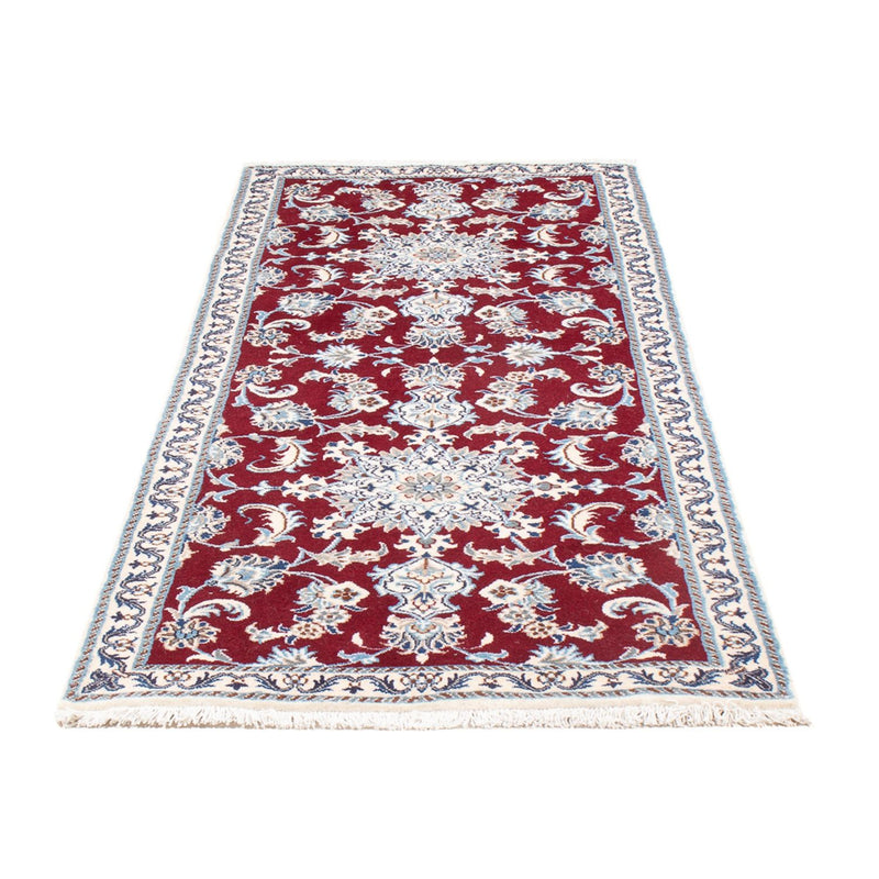 Corredor Tapete Persa - Nain - 194 x 80 cm - vermelho