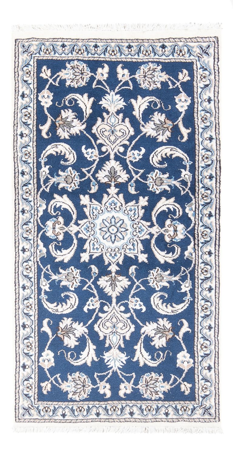 Tapete Persa - Nain - 137 x 70 cm - azul