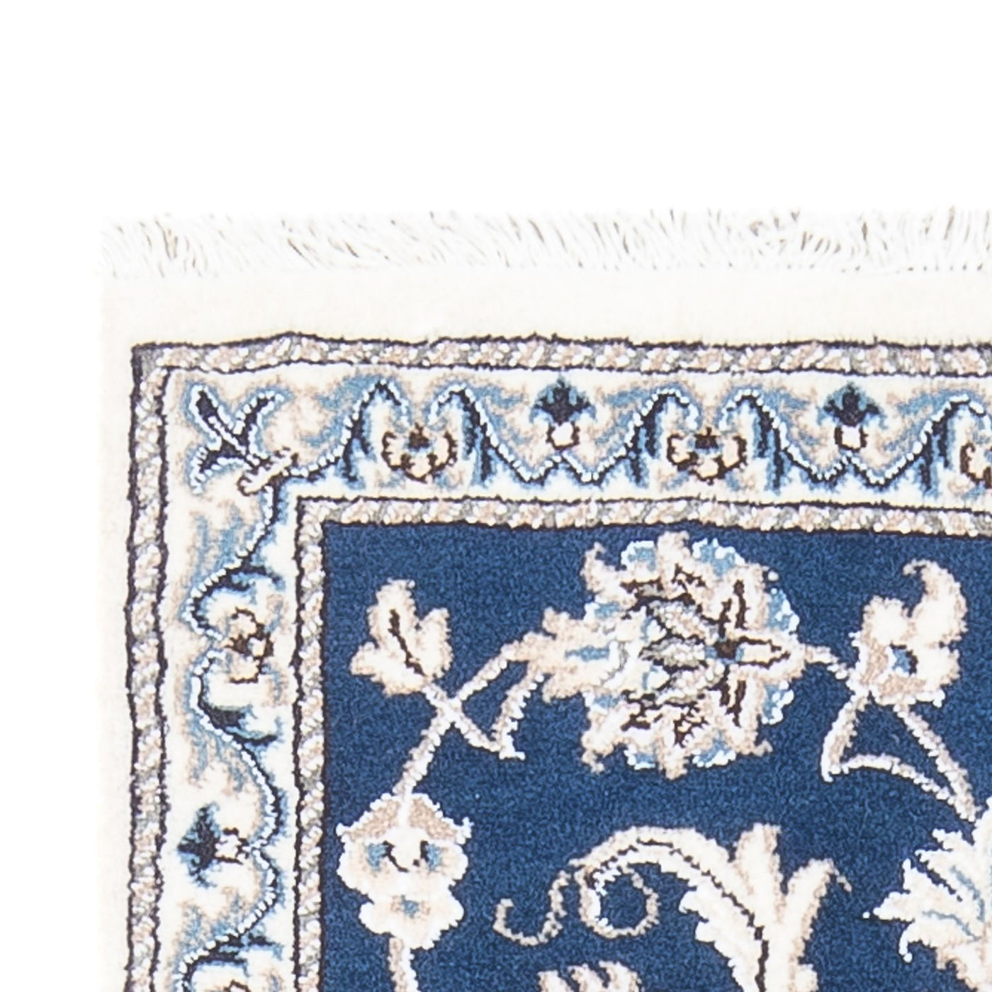 Tapete Persa - Nain - 137 x 70 cm - azul