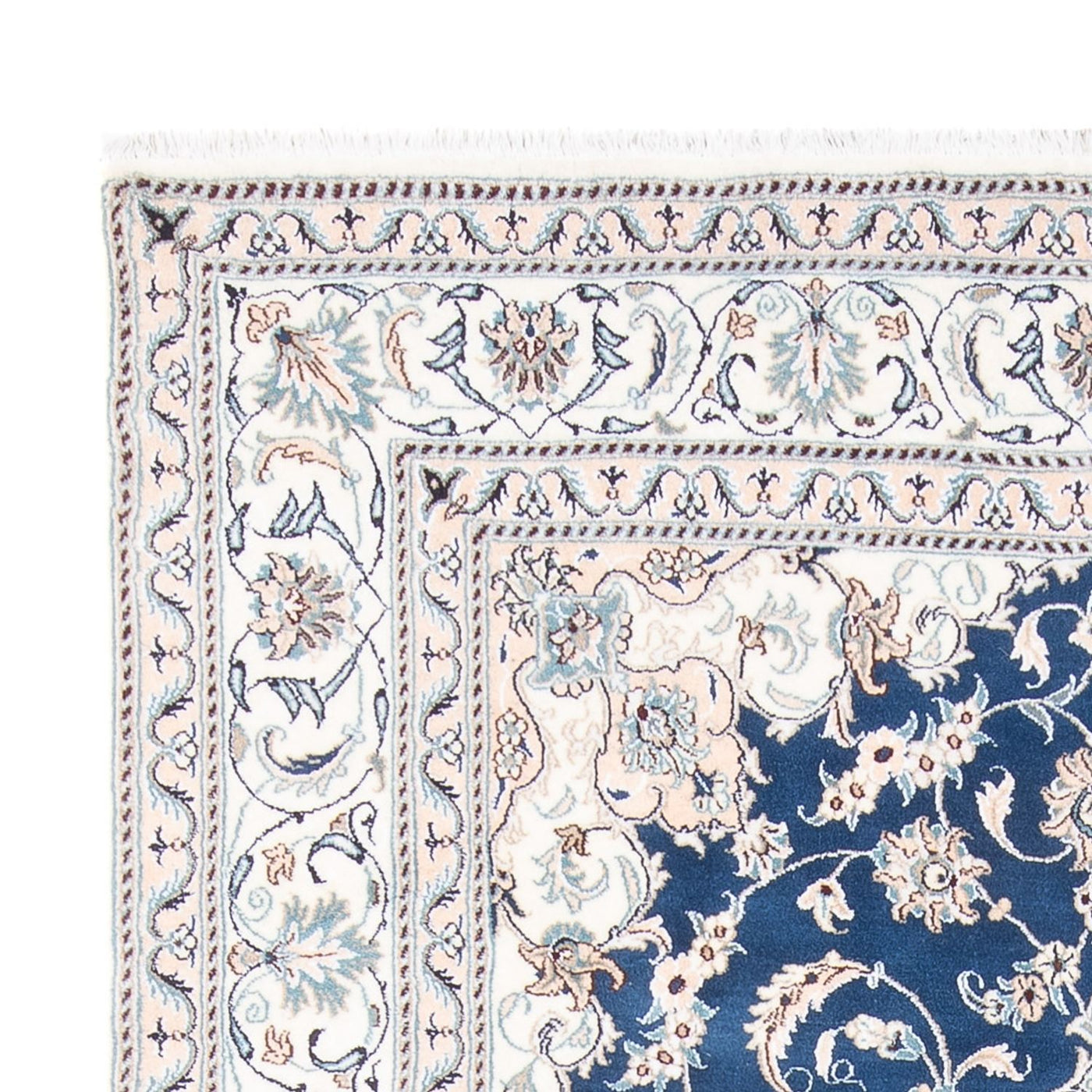 Tapete Persa - Nain - 302 x 195 cm - azul