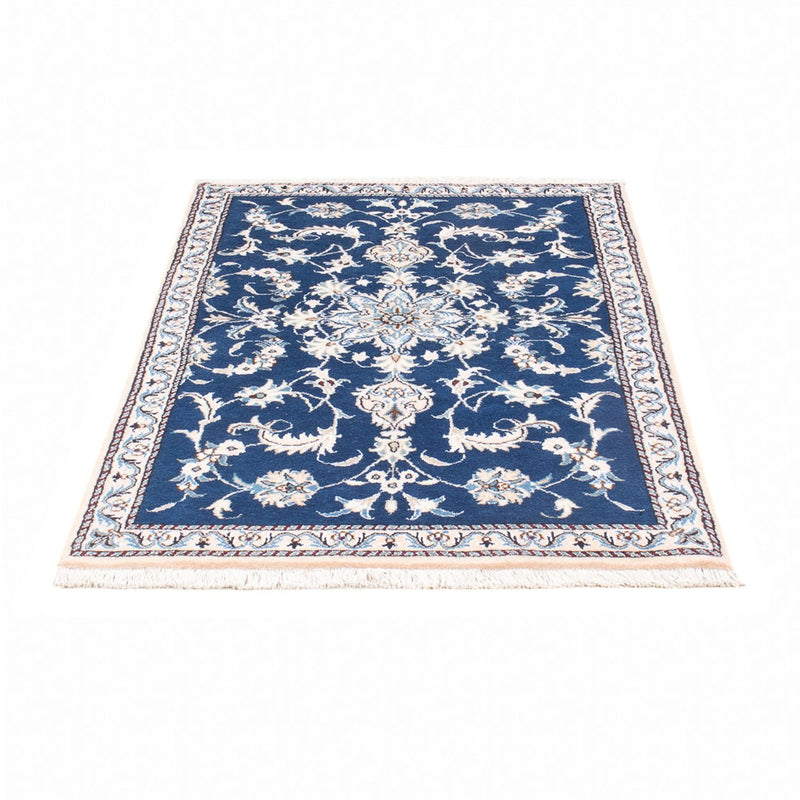 Tapete Persa - Nain - 134 x 83 cm - azul