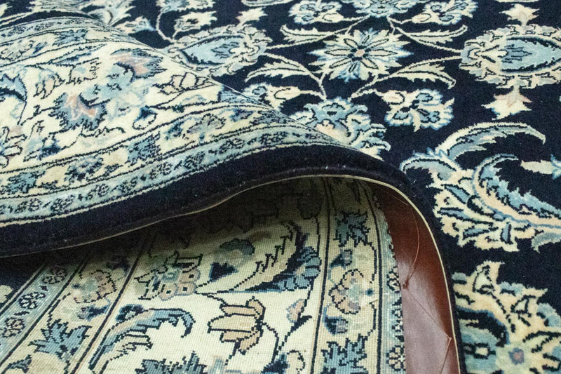 Tapete persa - Keshan - 292 x 198 cm - azul