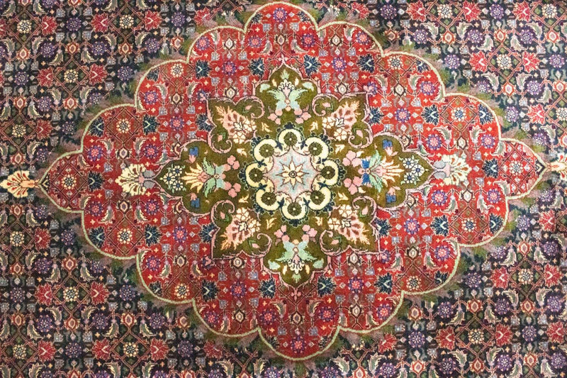 Tapete Persa - Bijar - 316 x 210 cm - azul