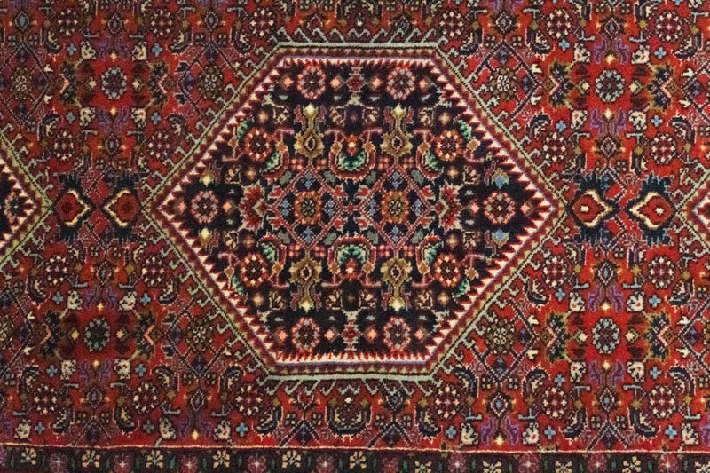 Corredor Tapete Persa - Bijar - 187 x 75 cm - vermelho