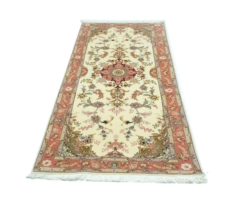 Corredor Tapete Persa - Tabriz - Royal - 199 x 85 cm - bege