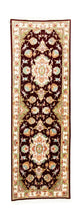 Corredor Tapete Persa - Tabriz - Royal - 227 x 76 cm - vermelho escuro
