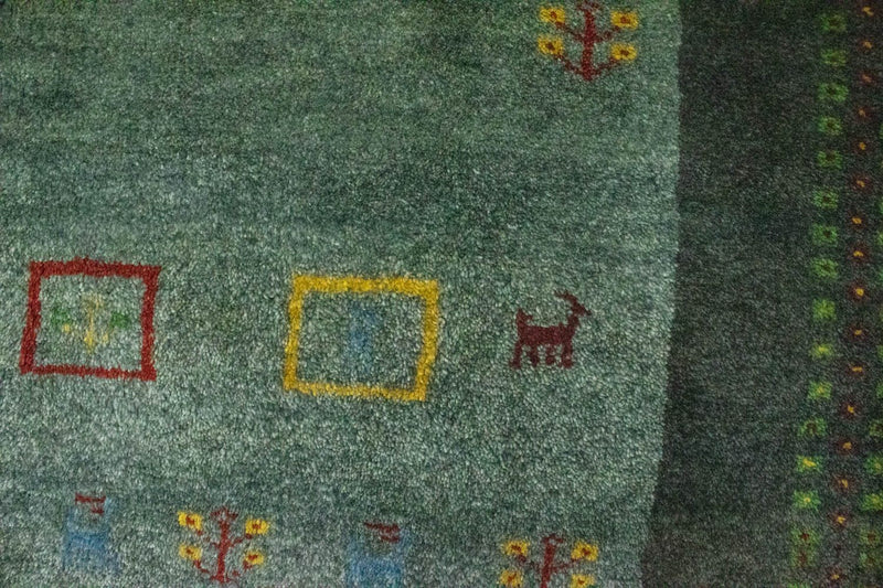 Gabbeh persa Tapete 195x142cm - Perserteppich Wollteppich