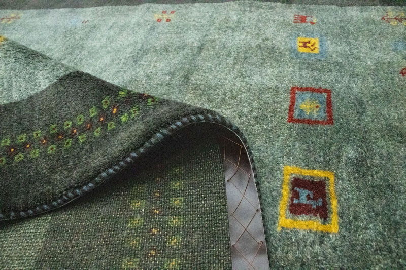 Gabbeh persa Tapete 195x142cm - Perserteppich Wollteppich