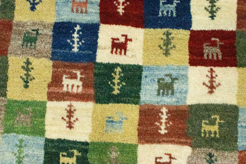 Gabbeh persa Tapete 136x100cm - Perserteppich Wollteppich